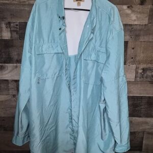 The Foundry Supply Co. Aqua Button Down Shirt